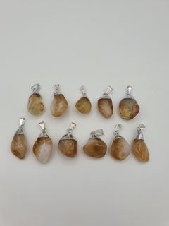 Dije de Citrino - Pulido - Chico - Baño de Plata - comprar online