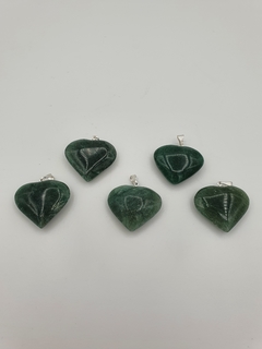 Dije Corazón - Mediano - Acero - Piedras en Córdoba