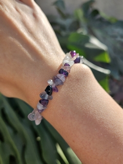 Pulsera de Fluorita Arco Iris- Escallas - Piedras en Córdoba