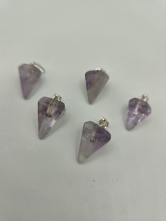 Dije de Amatista - Péndulo - Chico - Acero - Piedras en Córdoba