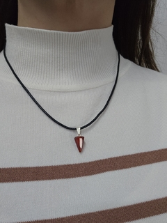 Dije de Ágata Cornalina - Péndulo - Chico - Acero - Piedras en Córdoba