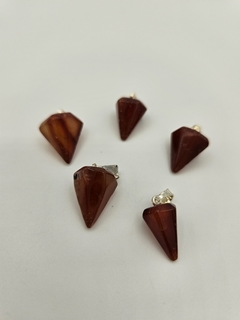 Dije de Ágata Cornalina - Péndulo - Chico - Acero - comprar online