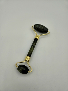Rodillo de Jade Verde doble Grande
