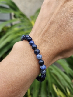 Pulsera de bolitas naturales de Sodalita - 6 mm - comprar online