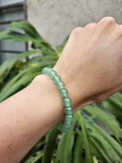 Pulsera de bolitas naturales de Cuarzo Verde - 8 mm en internet