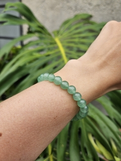 Pulsera de bolitas naturales de Cuarzo Verde - 8 mm - comprar online