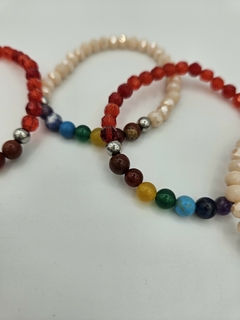 Pulsera 7 chakras y cristales - 6 mm - Piedras en Córdoba