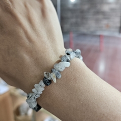 Pulsera de Cuarzo con Turmalina- Escallas - Piedras en Córdoba