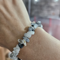 Pulsera de Cuarzo con Turmalina- Escallas