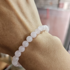Pulsera de Cuarzo Rosa- Bolitas - Piedras en Córdoba