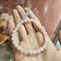 Pulsera de Cuarzo Rosa- Bolitas en internet