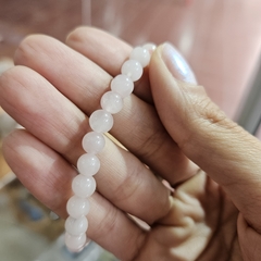 Pulsera de Cuarzo Rosa- Bolitas - comprar online