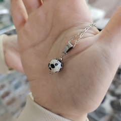 Dije bolita de Piedras Naturales de 10 mm calidad premium acero - comprar online