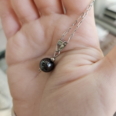 Dije de bolitas de Piedras Naturales de 10 mm acero en internet