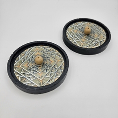 Porta Sahumerio de Cemento mandala - comprar online