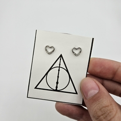 Par de aros de Acero Quirúrgico pasantes con formitas - comprar online