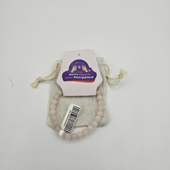 Pulsera de Cuarzo Rosa- Bolitas