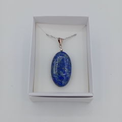 Dije de Lapislazuli ovalado- Plata 925