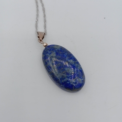 Dije de Lapislazuli ovalado- Plata 925 - comprar online