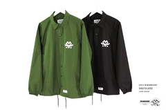 Chaqueta Impermeable Coach SKATELOVE Verde Negro