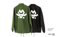 Chaqueta Impermeable Coach SKATELOVE Verde Negro - comprar online