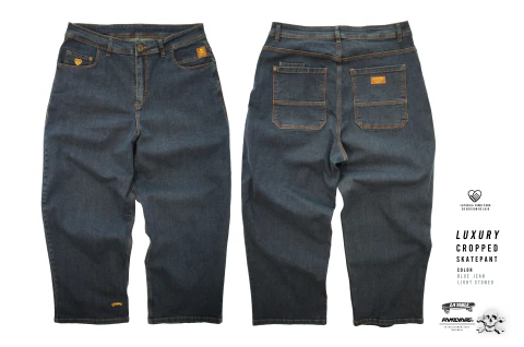 PANTALON LUXURY CROPPED BLUE - comprar online