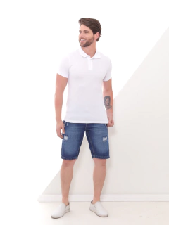 Bermuda Masculina Jeans Rasgadinha koenig - Pátria Brasil Jeans | Loja Online Oficial
