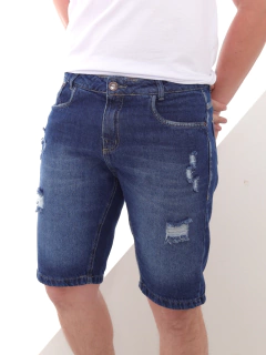 Bermuda Masculina Jeans Rasgadinha koenig