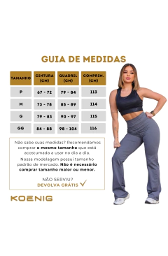 Calça Legging Flare Bailarina Leg Boca De Sino Cintura Alta na internet