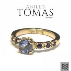 anillo topacio