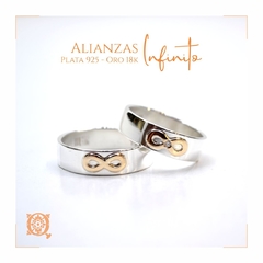 Alianzas Infinito en plata y oro - comprar online