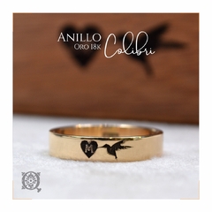 Anillo Colibri de Oro