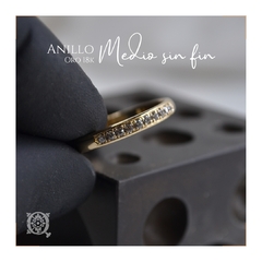 Anillo Medio Sinfin de Oro - comprar online