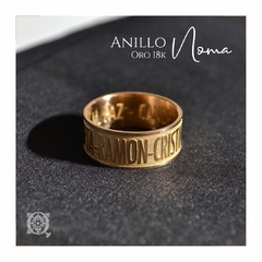 Anillo Noma en relieve