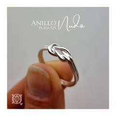 Anillo Nudo en plata - comprar online