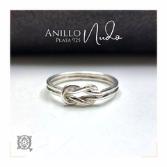 Anillo Nudo en plata - Quimbaya Orfebrería 