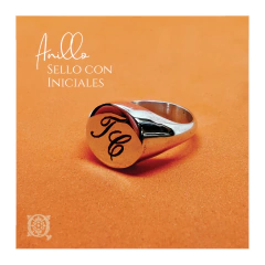 Anillo Sello con Iniciales
