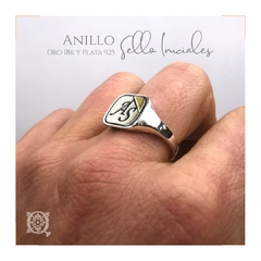 Anillo Sello Iniciales