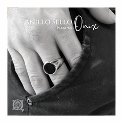 anillo con onix