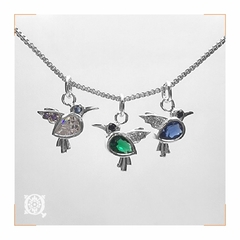 Dije Colibri con cubic Gota - Quimbaya Orfebrería 