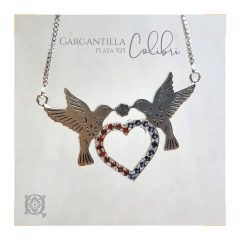 Gargantilla Colibri con cubics - tienda online