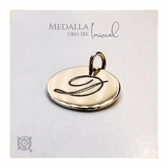 Medalla Inicial en Oro - comprar online