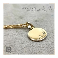 Medalla Personalizada en Oro - Quimbaya Orfebrería 