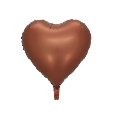 GLOBO CORAZÓN CHOCOLATE SATÍN DELUXE