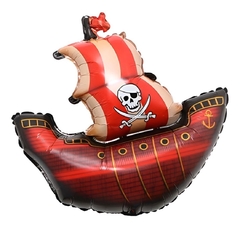 GLOBO BARCO PIRATA METALIZADO 80cm