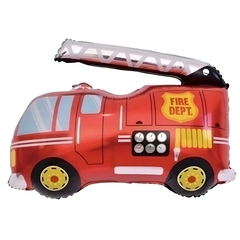 GLOBO CAMIÓN DE BOMBEROS METALIZADO 40cm - comprar online