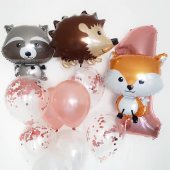 GLOBO MAPACHE METALIZADO 65cm en internet