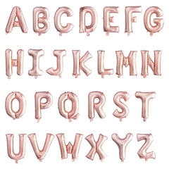 GLOBO LETRA 40cm ROSE GOLD