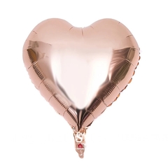 GLOBO CORAZÓN ROSE GOLD 45cm