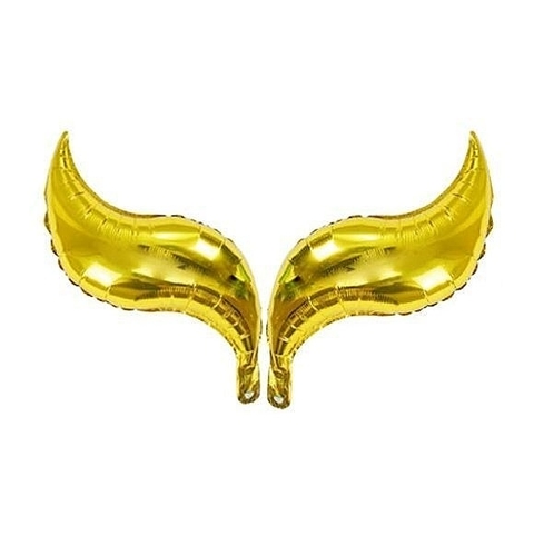 GLOBO CURVA DORADO 62cm x 2 unidades